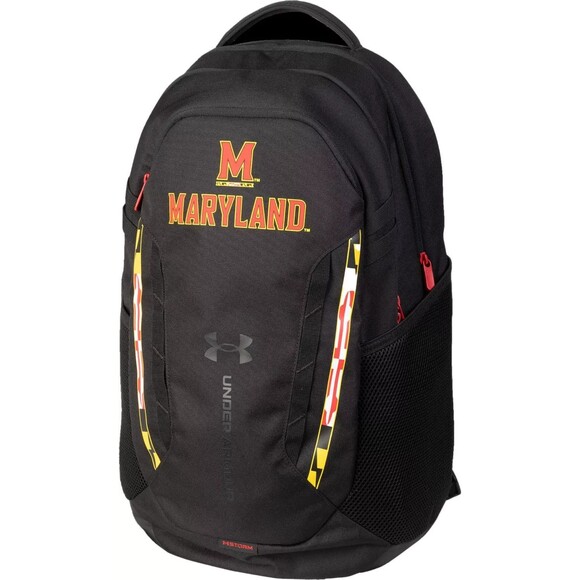 Under Armour Maryland Terrapins Terps 29L Black Sideline Backpack 6016152-001 - Picture 1 of 6